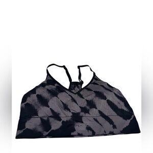 PINK Victoria's Secret Black and Gray Sports Bra